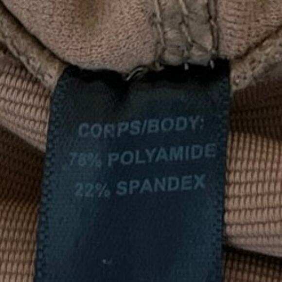 NEW Kyodan Brown White Colorblock Skinny Athletic Leggings Trousers Pants Size M - Picture 6 of 6